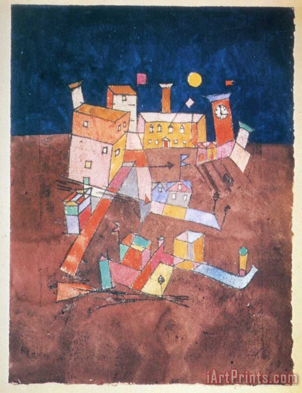 Part of G 1927 painting - Paul Klee Part of G 1927 Art Print
