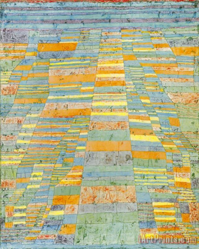 Primary Route And Bypasses C 1929 painting - Paul Klee Primary Route And Bypasses C 1929 Art Print