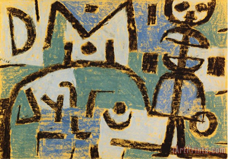 Paul Klee Schicksal Eines Kindes 1937 Art Print