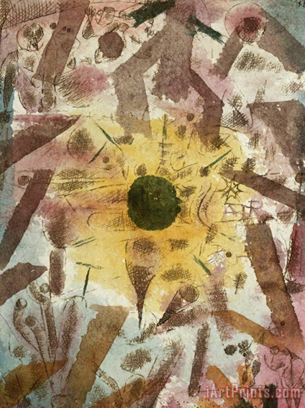 Solar Eclipse Sonnenfinsternis painting - Paul Klee Solar Eclipse Sonnenfinsternis Art Print