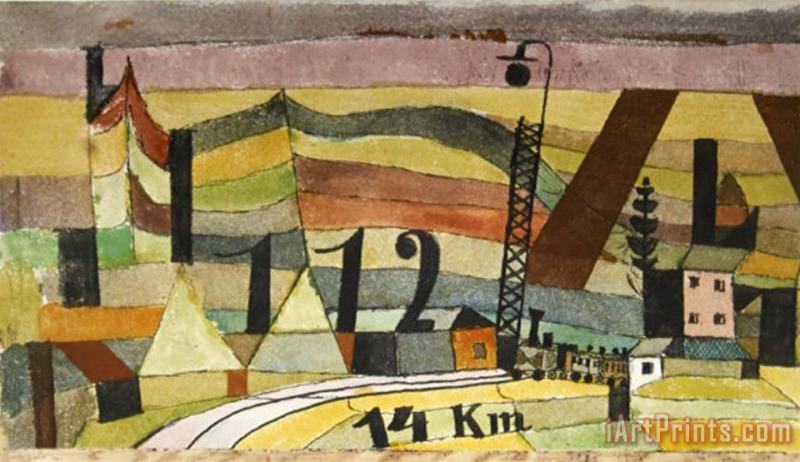 Station L 112 14 Km painting - Paul Klee Station L 112 14 Km Art Print