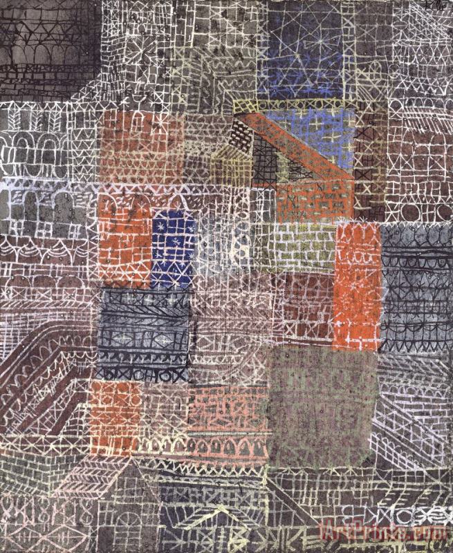 Paul Klee Structural II Art Painting