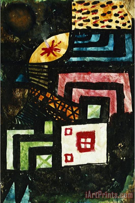 Paul Klee Study in Stone Studie Im Stein Art Print