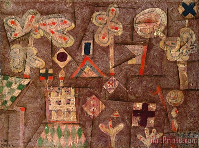 Paul Klee The Gingerbread House Lebkuchen Bild 1925 Art Print