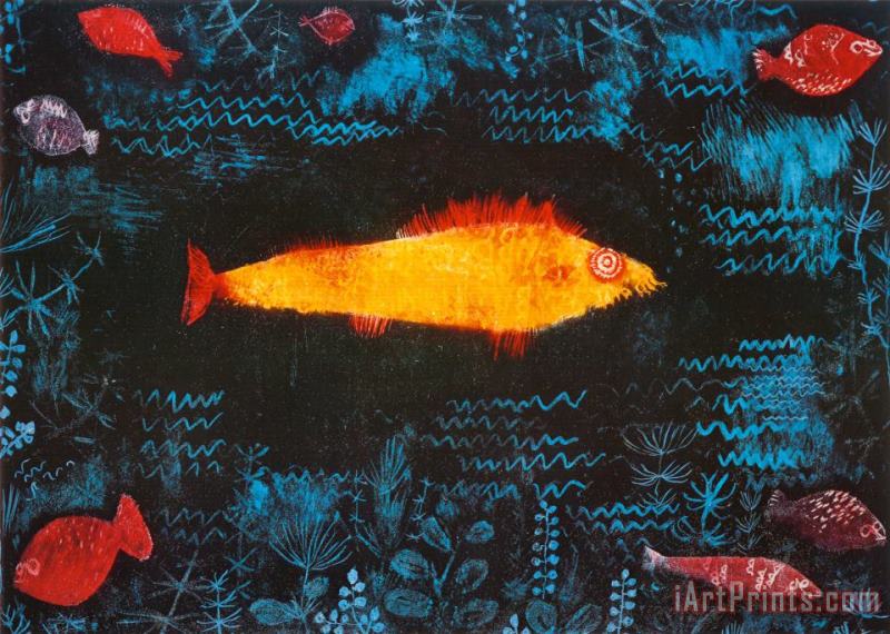 The Golden Fish C 1925 painting - Paul Klee The Golden Fish C 1925 Art Print
