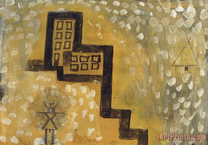 Paul Klee The House on The Hill Art Painting