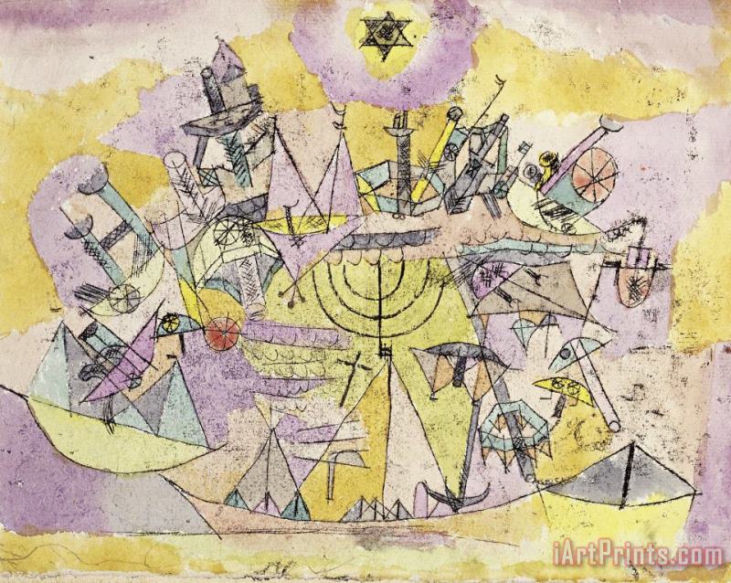 Paul Klee The Unlucky Ships Art Painting