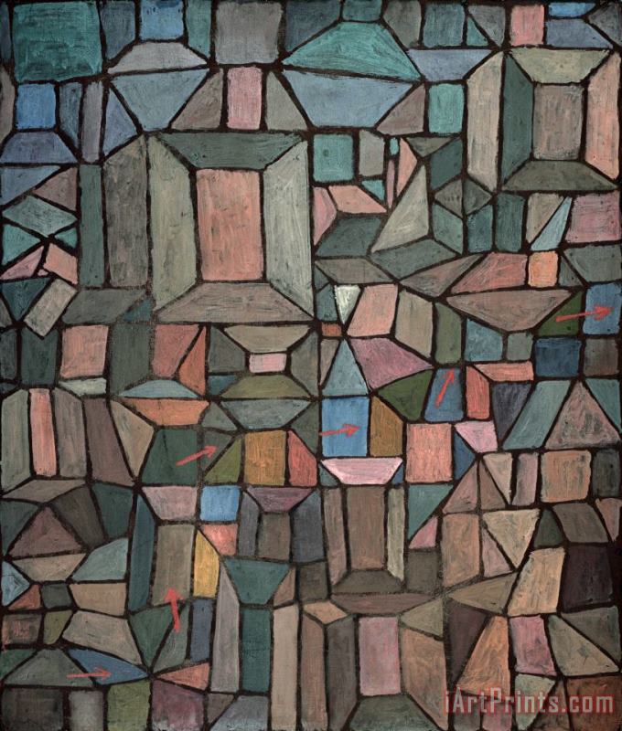The Way to The Citadel painting - Paul Klee The Way to The Citadel Art Print