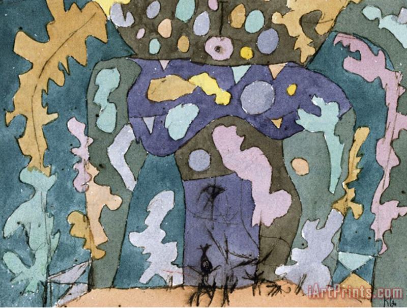 Paul Klee Theater Kleines Buehnenbild Art Painting