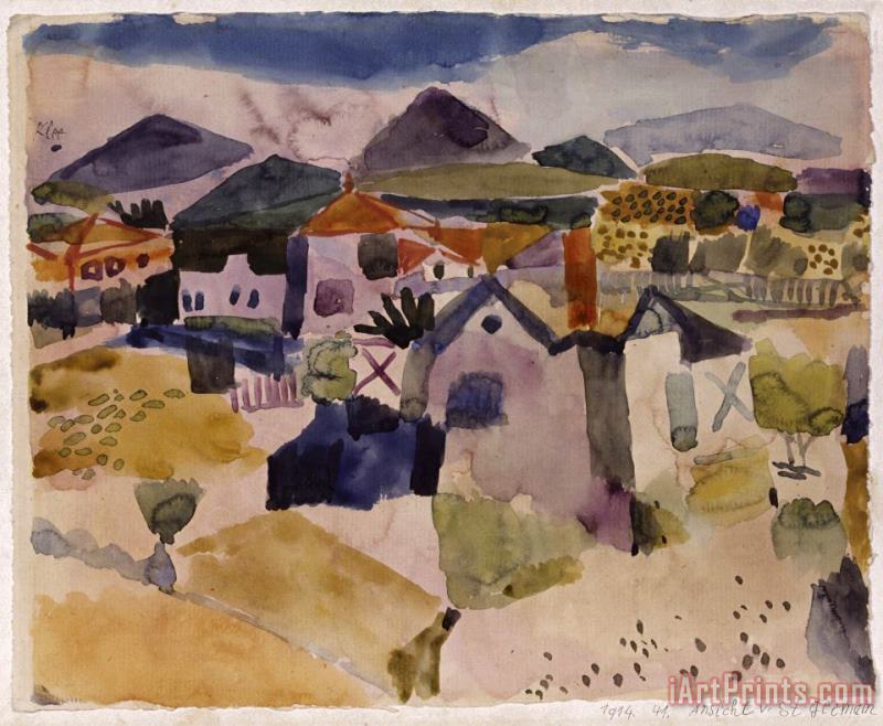 Paul Klee View of Saint Germain Art Print