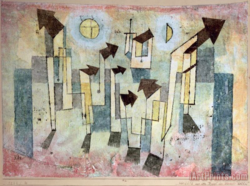Paul Klee Wall Painting From The Temple of Longing Thither 1922 Art Painting