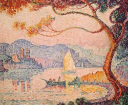 Paul Signac Antibes Petit Port De Bacon painting