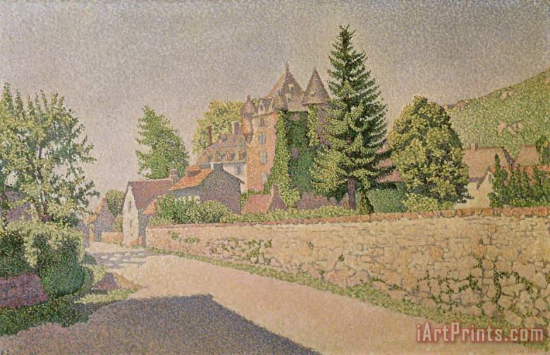 Chateau de Comblat painting - Paul Signac Chateau de Comblat Art Print