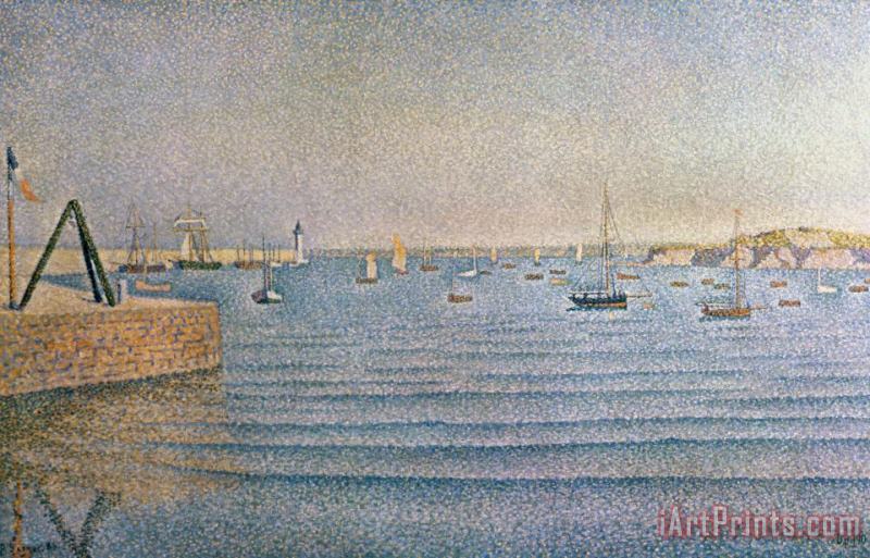 The Harbour at Portrieux painting - Paul Signac The Harbour at Portrieux Art Print