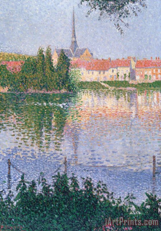 The Island At Lucas Near Les Andelys painting - Paul Signac The Island At Lucas Near Les Andelys Art Print