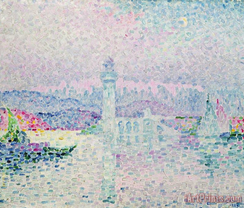 The Lighthouse at Antibes painting - Paul Signac The Lighthouse at Antibes Art Print