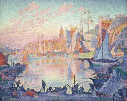 Paul Signac The Port of Saint Tropez painting