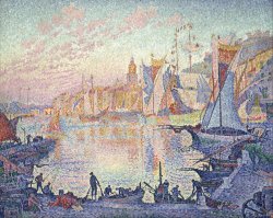 Paul Signac The Port of Saint Tropez painting