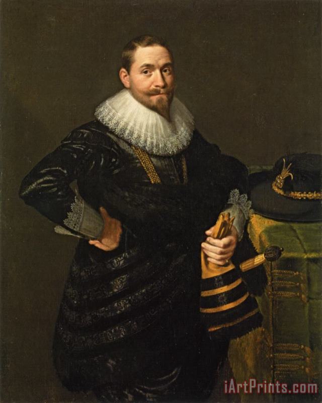 Paulus Moreelse Portrait of a Nobleman Art Painting