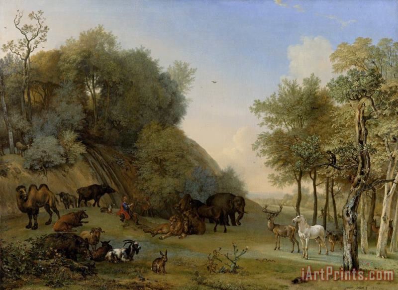 Paulus Potter Orpheus And The Animals Art Painting