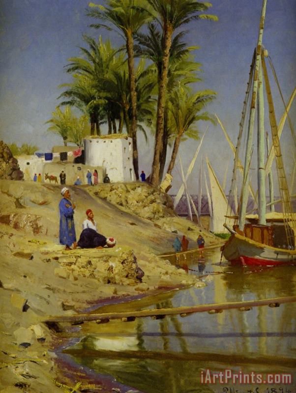 Peder Mork Monsted View of Cairo Art Painting