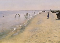 Peder Severin Kroyer Summer Day at the South Beach of Skagen