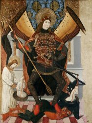 Pedro Garcia de Benabarre Archangel Michael painting