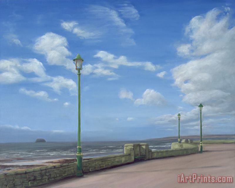 The Promenade At Weston-super-mare painting - Peter Breeden The Promenade At Weston-super-mare Art Print