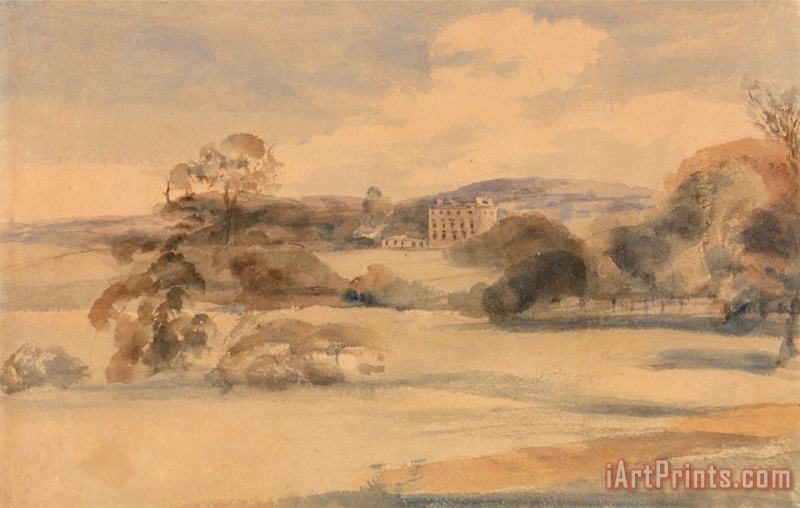Landscape with Country House painting - Peter de Wint Landscape with Country House Art Print