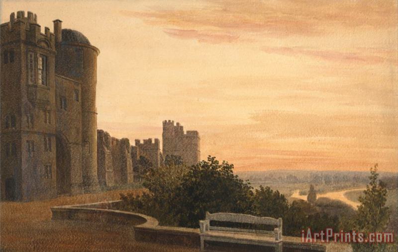 Peter de Wint View of The Terrace at Windsor Art Painting
