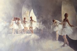 Ballet Art for sale - Ballet Studio by Peter Miller