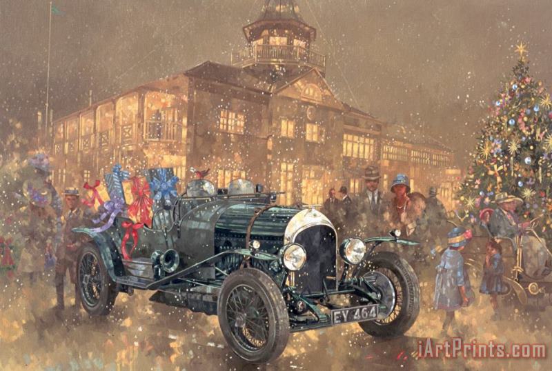 Christmas Party At Brooklands painting - Peter Miller Christmas Party At Brooklands Art Print