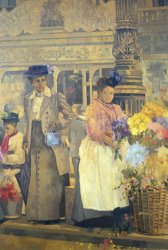 Peter Miller Flower Seller - London painting