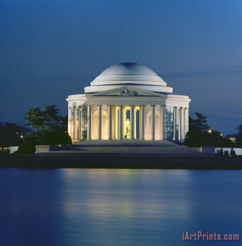 The Jefferson Memorial painting - Peter Newark American Pictures The Jefferson Memorial Art Print