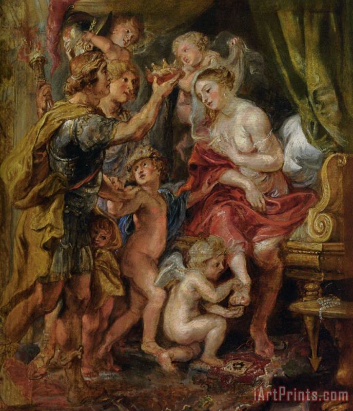 Peter Paul Rubens Alexander And Roxana Art Print