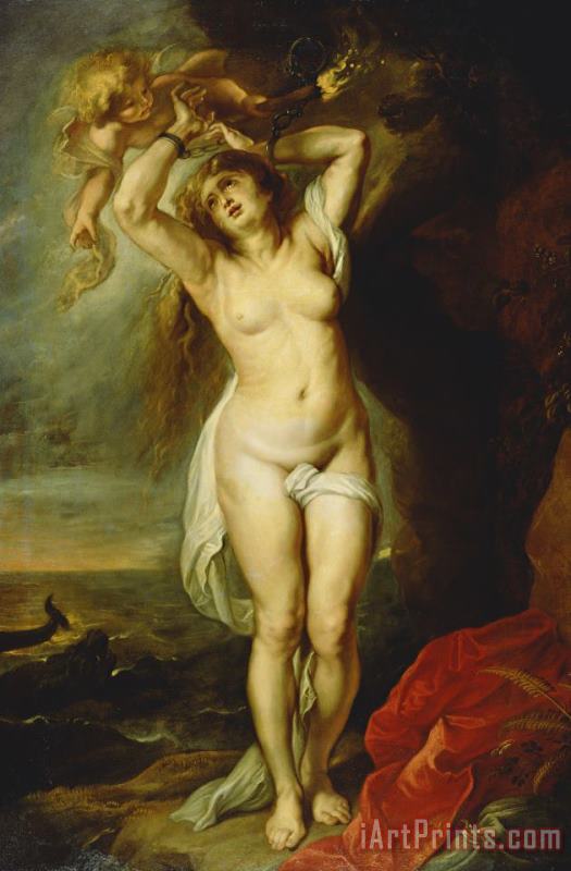 Andromeda painting - Peter Paul Rubens Andromeda Art Print