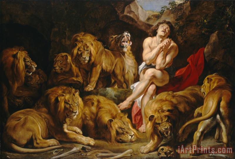 Peter Paul Rubens Daniel And The Lions Den Art Print