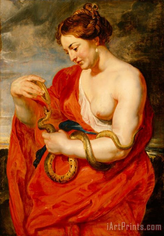 Hygeia - Goddess of Health painting - Peter Paul Rubens Hygeia - Goddess of Health Art Print
