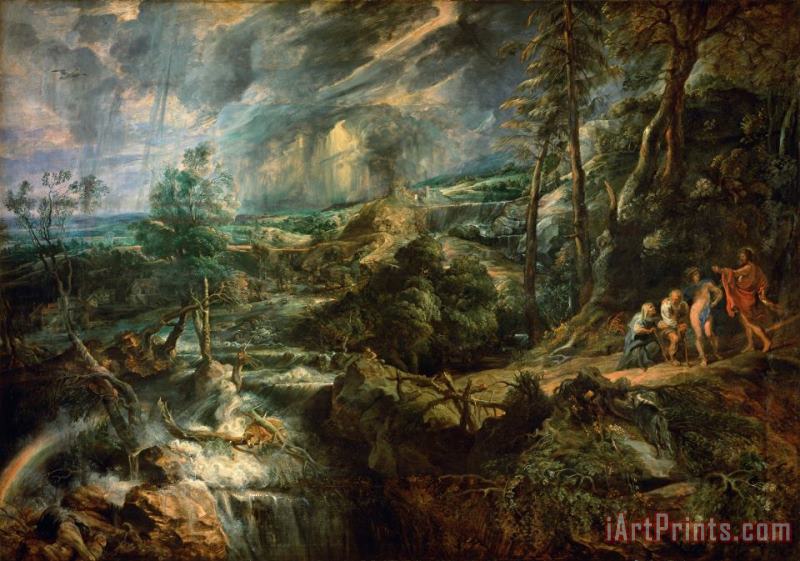 Peter Paul Rubens Landscape with Philemon And Baucis Art Print