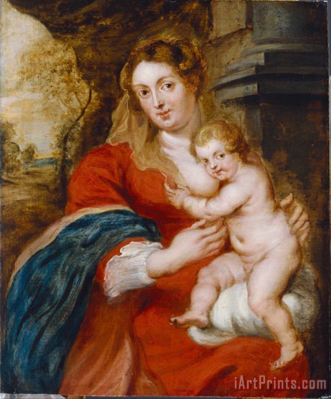 Peter Paul Rubens Madonna And Child Art Painting