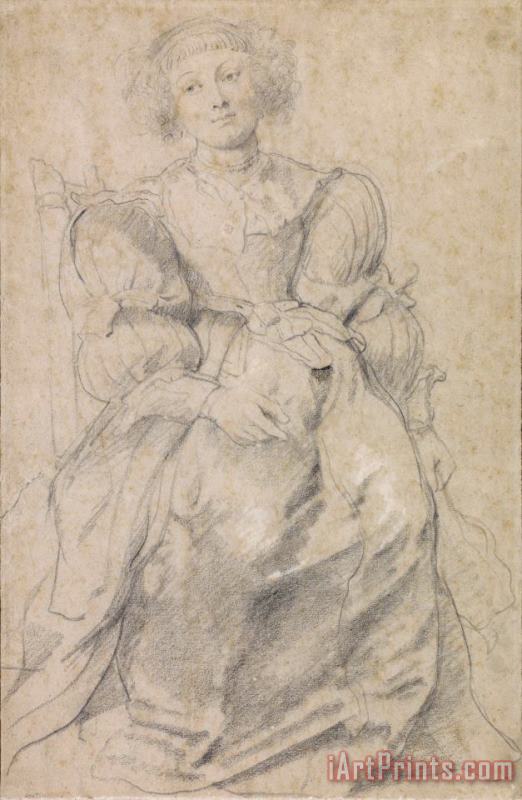 Peter Paul Rubens Portrait of Helene Fourment Art Painting