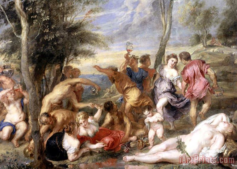 Peter Paul Rubens The Andrians A Free Copy After Titian Art Print