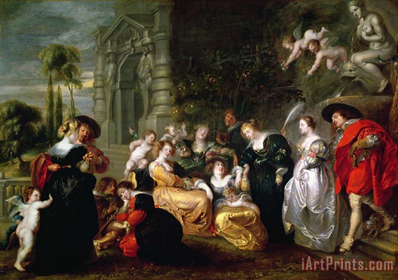 The Garden of Love painting - Peter Paul Rubens The Garden of Love Art Print
