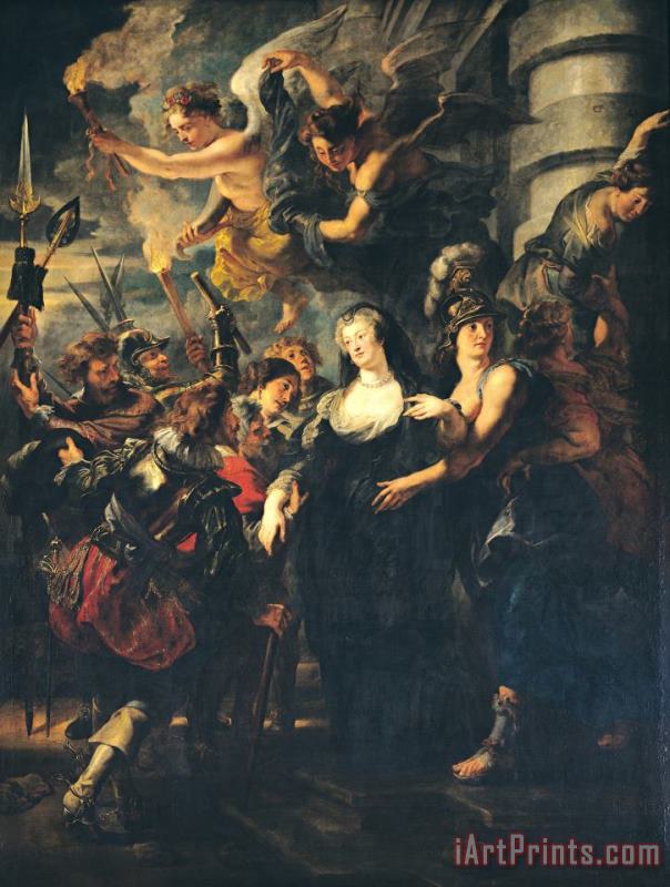 Peter Paul Rubens The Medici Cycle: Marie De Medici (1573 1642) Escaping From Blois, 21st 22nd February 1619 Art Painting