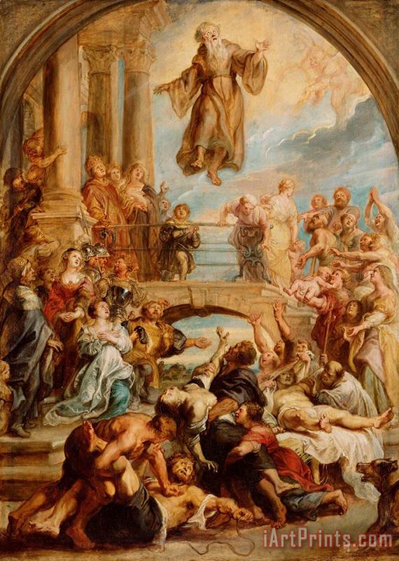 The Miracles of Saint Francis of Paola painting - Peter Paul Rubens The Miracles of Saint Francis of Paola Art Print