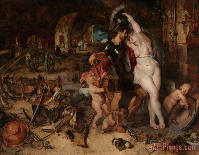 Peter Paul Rubens The Return From War Mars Disarmed by Venus Art Painting