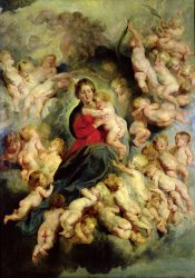 Peter Paul Rubens The Virgin And Child Surrounded by The Holy Innocents Or, The Virgin with Angels painting
