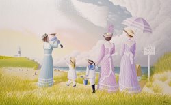 Peter Szumowski A Stroll on the Dunes painting