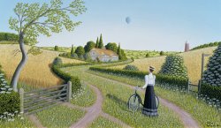 Peter Szumowski Summer Cycling painting