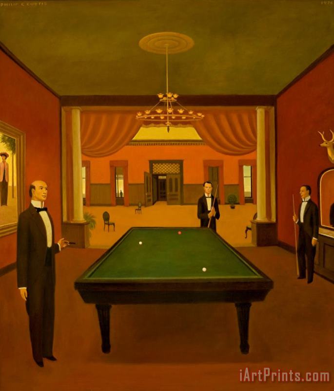 The Game painting - Philip Campbell Curtis The Game Art Print
